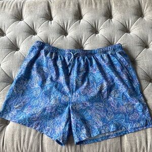 Peter‎ Millar Blue seaside Trunks / NWOT XXL